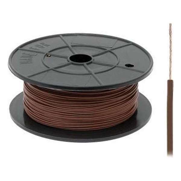 FLRY -B kabel - 1x 0,75mm - Bruin - Rol 100 meter FLRY -B kabel - 1x 0,75mm - Bruin - Rol 100 meter