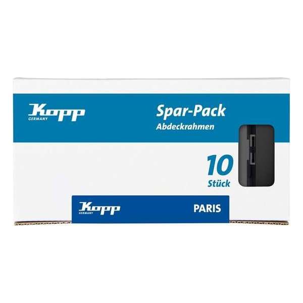 Kopp Paris Afdekraam - 1-voudig - Mat Zwart - 10 Stuks Kopp Paris Afdekraam - 1-voudig - Mat Zwart - 10 Stuks