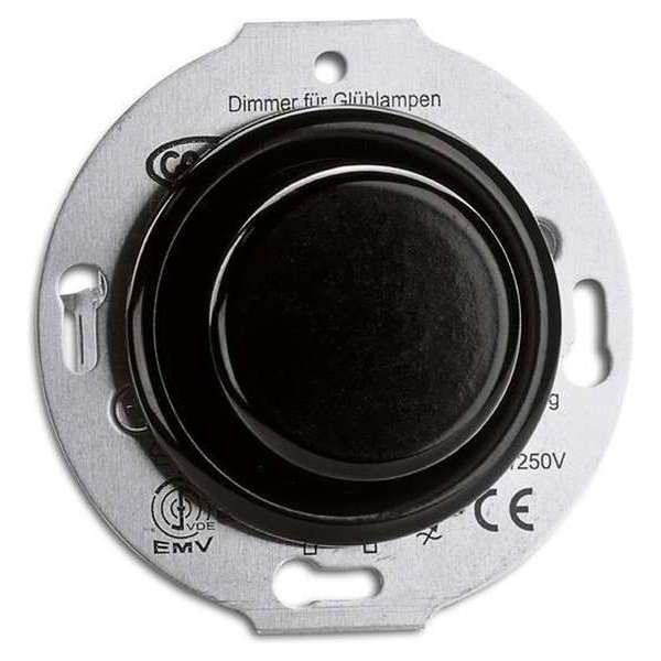 Bakeliet inbouwdimmer 20-500 W (magnetisch) Bakeliet inbouwdimmer 20-500 W (magnetisch)