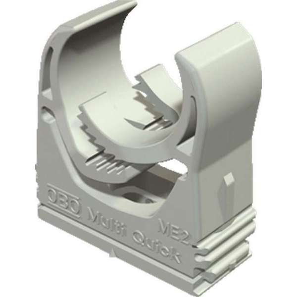 OBO kabelbuisklem Multi-Quick, kunstst, grijs, v/buisdiam 16 - 20mm OBO kabelbuisklem Multi-Quick, kunstst, grijs, v/buisdiam 16 - 20mm