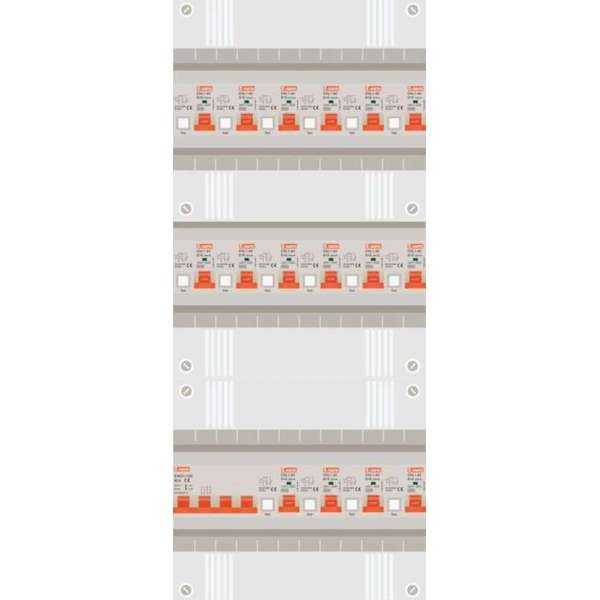 3 fase groepenkast met 16 aardlekautomaten 3 fase groepenkast met 16 aardlekautomaten