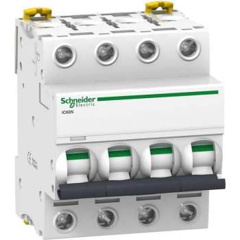 Schneider Electric Merlin Gerin Installatieautomaat 4P, 4 polen, kar B, 32A, 400V - A9F78432