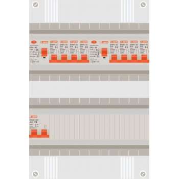 1 fase groepenkast met 8 licht groepen