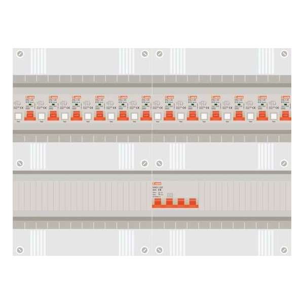 3 fase groepenkast met 12 aardlekautomaten 3 fase groepenkast met 12 aardlekautomaten