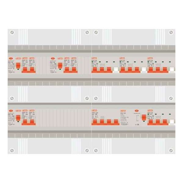 3 fase groepenkast met 6 licht groepen en 4 krachtgroepen 3 fase groepenkast met 6 licht groepen en 4 krachtgroepen
