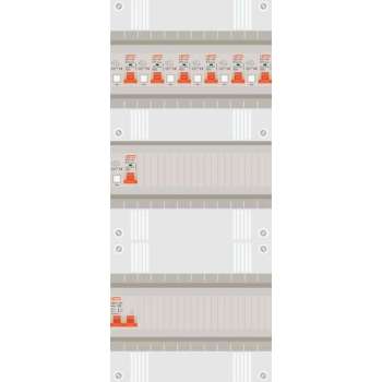1 fase groepenkast met 7 aardlekautomaten