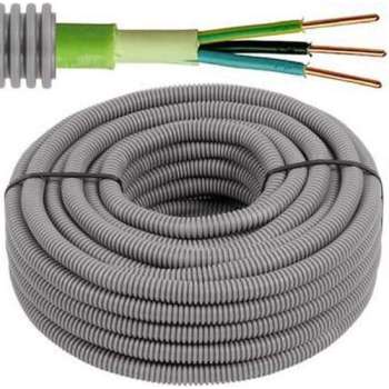 Flexibele voorbedrade buis met XGB kabel - 3G2,5mm² Ø 20mm, 100 meter - FLEX FZXGB325