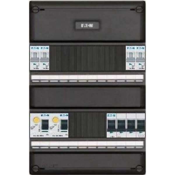 Eaton groepenkast 3 fase met 4 groepen en afmetingen 220x330 mm Eaton groepenkast 3 fase met 4 groepen en afmetingen 220x330 mm