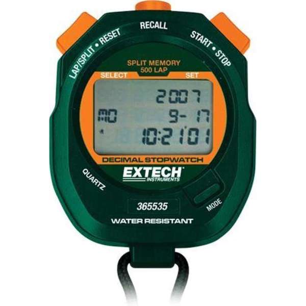 EXTECH 365535: Decimalstopwatch/Klok EXTECH 365535: Decimalstopwatch/Klok