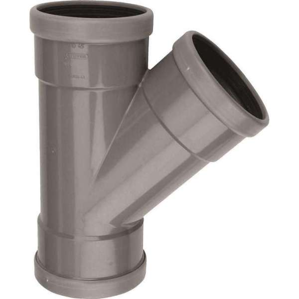 PVC T-Stuk 200X200mm 3x manchet SN4 45° PVC T-Stuk 200X200mm 3x manchet SN4 45°