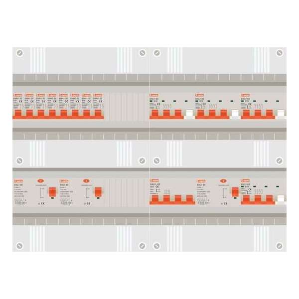 3 fase groepenkast met 8 licht groepen en 4 krachtgroepen 3 fase groepenkast met 8 licht groepen en 4 krachtgroepen