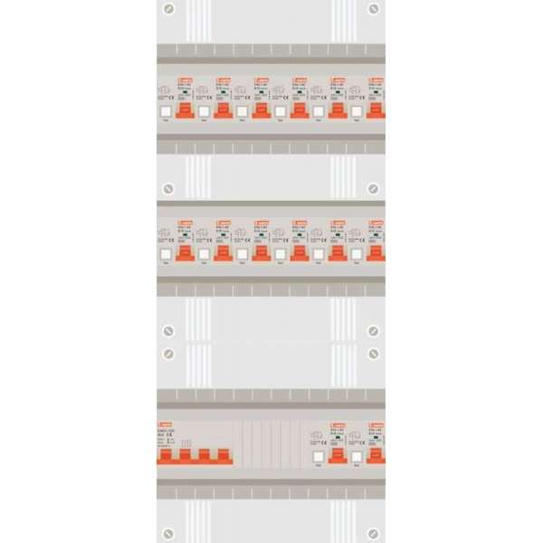 3 fase groepenkast met 14 aardlekautomaten 3 fase groepenkast met 14 aardlekautomaten