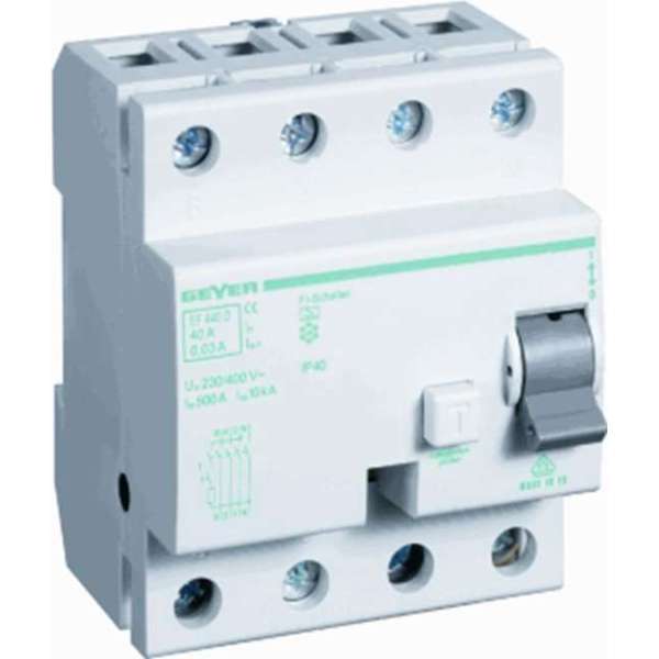Geyer aardlekschakelaar ef440d 40a Geyer aardlekschakelaar ef440d 40a