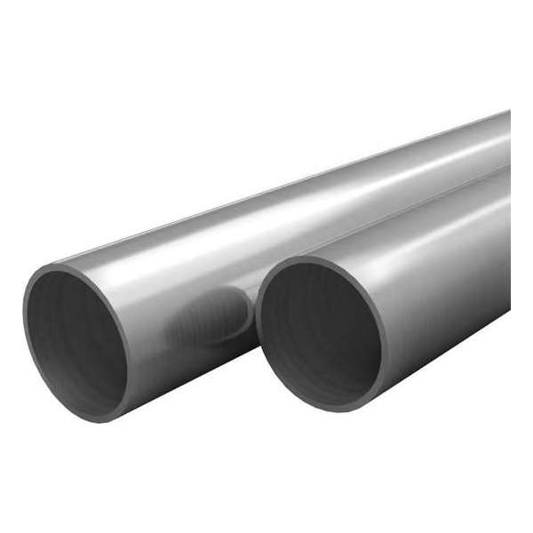 vidaXL Buizen rond V2A 2m Ø40x1,8mm roestvrij staal 2 st vidaXL Buizen rond V2A 2m Ø40x1,8mm roestvrij staal 2 st