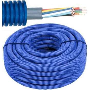 Flexibele voorbedrade buis met SVV kabel - 4 x 0,8mm² Ø 16mm, 100 meter - FLEX FESVV4