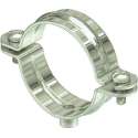 OBO zadel gesl 732, staal, mat eigen kleur, diam 14.5 - 16mm