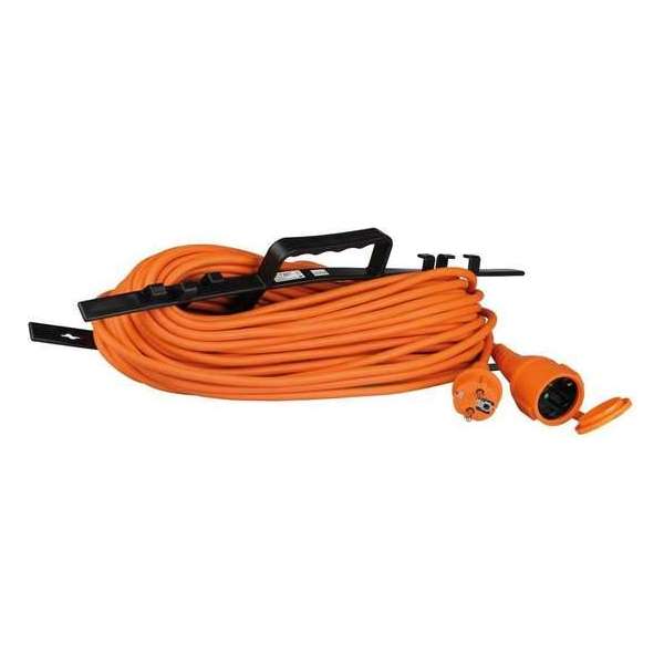 6x Verlengsnoer incl. oprolhaspel buiten 30 meter IP44 6x Verlengsnoer incl. oprolhaspel buiten 30 meter IP44