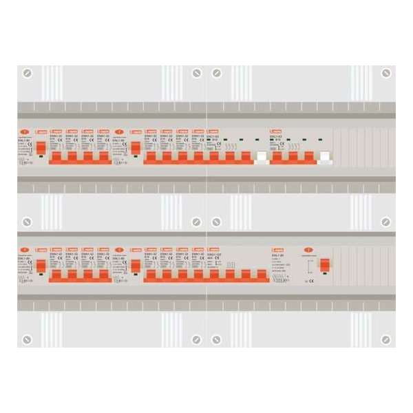 3 fase groepenkast met 16 licht groepen en 2 krachtgroepen 3 fase groepenkast met 16 licht groepen en 2 krachtgroepen