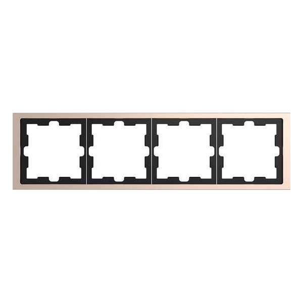 Afdekraam D-Life 4V - Metaal Champagne - Systeem Design - Schneider Electric - MTN4040-6551 Afdekraam D-Life 4V - Metaal Champagne - Systeem Design - Schneider Electric - MTN4040-6551