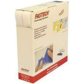 FASTECH® B30-SKL000025 Klittenband Om vast te plakken Hotmelt Haak- en lusdeel (l x b) 25000 mm x 30 mm Wit 25 m