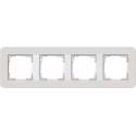 Gira E3 Lichtgrijs/wit Afdekraam 4 voudig 214411