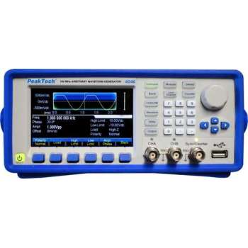 PeakTech 4046 2CH willekeurige golfvormgenerator, 1μHz -160 MHz