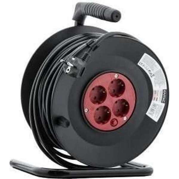 Kabelhaspel met 50m pvc snoer 3x1,5qmm Kabelhaspel met 50m pvc snoer 3x1,5qmm