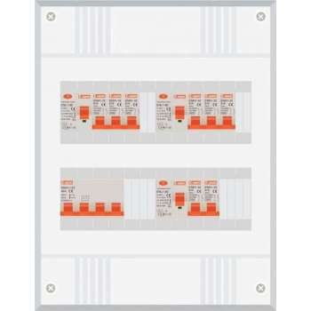 3 fase groepenkast met 8 licht groepen