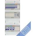 Gacia groepenkast 1 fase 8 groepen + beltrafo + wcd + kookgroep en afmetingen 535x220 mm