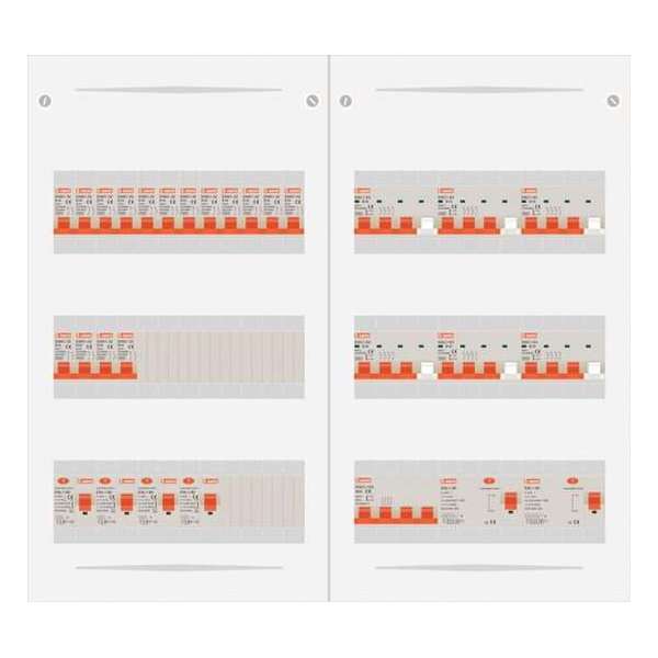 3 fase bedrijfsverdeler 40A met 16 licht groepen en 6 krachtgroepen 3 fase bedrijfsverdeler 40A met 16 licht groepen en 6 krachtgroepen