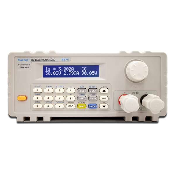 Peaktech 2275: DC-elektronische belasting met USB Peaktech 2275: DC-elektronische belasting met USB