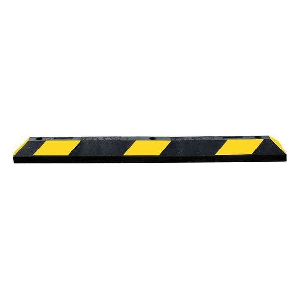 Park-It® rubberen varkensrug – wielstop Wit & Zwart x 120 cm x Park-It® rubberen varkensrug – wielstop Wit & Zwart x 120 cm x