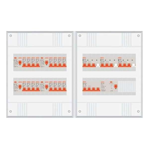 3 fase groepenkast met 16 licht groepen en 3 krachtgroepen 3 fase groepenkast met 16 licht groepen en 3 krachtgroepen