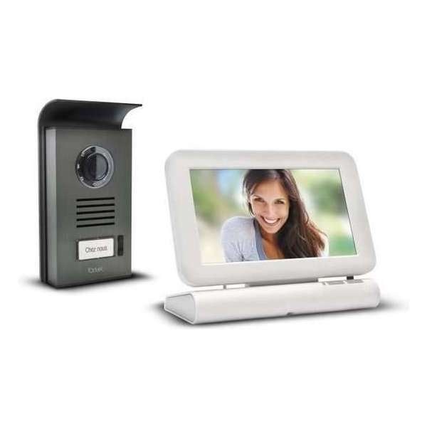 EXTEL Draadloze kleuren videofoon met 7 '' nomadisch touchscreen en 4 GB SD-kaart meegeleverd Lesli EXTEL Draadloze kleuren videofoon met 7 '' nomadisch touchscreen en 4 GB SD-kaart meegeleverd Lesli