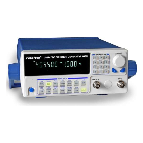 Peaktech 4055 MV: DDS-functiegenerator 10 µHz - 3 MHz Peaktech 4055 MV: DDS-functiegenerator 10 µHz - 3 MHz