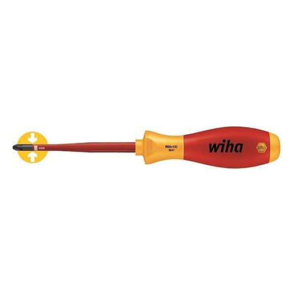 Wiha 3241 SoftFinish electric slimFix VDE Schroevendraaier - Pozidriv - PZ2 x 100mm Wiha 3241 SoftFinish electric slimFix VDE Schroevendraaier - Pozidriv - PZ2 x 100mm