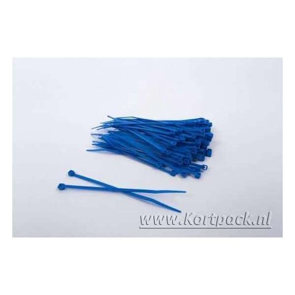1000 stuks Blauwe Kabelbinders 370mm x 7.6mm (099.0389) 1000 stuks Blauwe Kabelbinders 370mm x 7.6mm (099.0389)