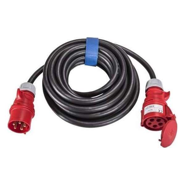 SIROX® CEE-verlengkabel 5x1,5mm², 16 A, 5 polig, 400V, 6h, zwart, met faseomkeerschakeling - 25 meter SIROX® CEE-verlengkabel 5x1,5mm², 16 A, 5 polig, 400V, 6h, zwart, met faseomkeerschakeling - 25 meter