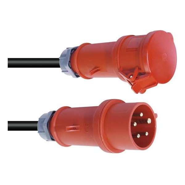 PSSO krachtstroom kabel CEE 32A 5x6 25m Rood PSSO krachtstroom kabel CEE 32A 5x6 25m Rood