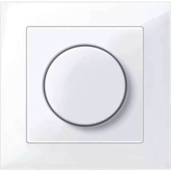 Universele LED Draaidimmer Compleet - Actief Wit - Merten M-Pure - Schneider Electric - MTN5134-3625_TO