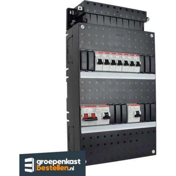 ABB groepenkast 1 fase met 7 groepen en afmetingen 330x220 mm ABB groepenkast 1 fase met 7 groepen en afmetingen 330x220 mm