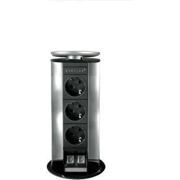 Evoline Powerport 3ST Data. Belgische aarding. Aluminium Evoline Powerport 3ST Data. Belgische aarding. Aluminium