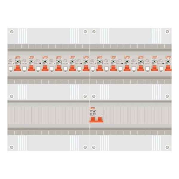 1 fase groepenkast met 12 aardlekautomaten 1 fase groepenkast met 12 aardlekautomaten