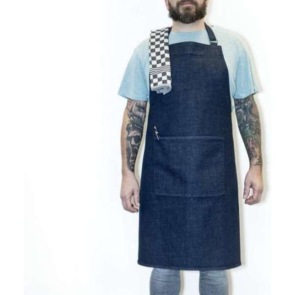 Schort - Denim - Biologisch Katoen Schort - Denim - Biologisch Katoen