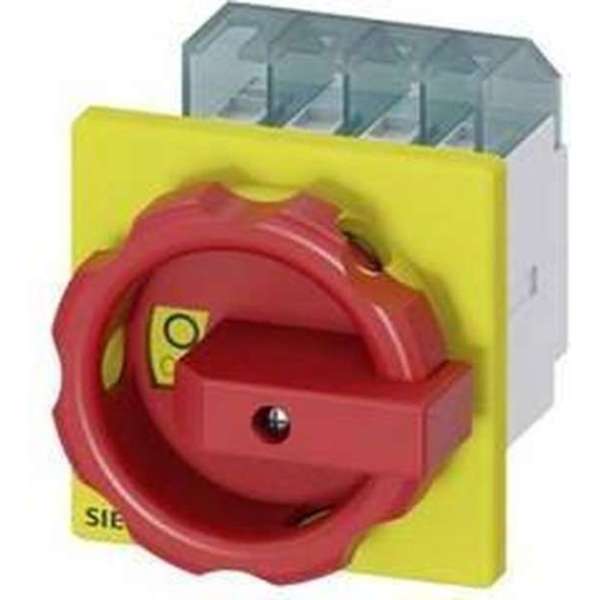 Belastbare scheidingsschakelaar Rood, Geel 4-polig 6 mm² 16 A 690 V/AC Siemens 3LD20031TL53 Belastbare scheidingsschakelaar Rood, Geel 4-polig 6 mm² 16 A 690 V/AC Siemens 3LD20031TL53