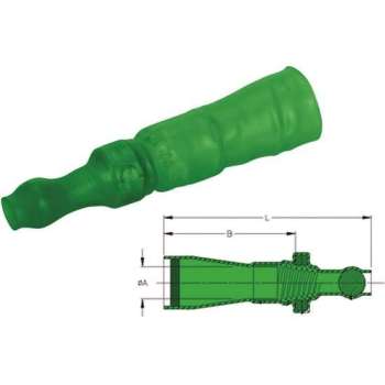 Topflux doorverbinder Groen 25st - Kabelschoen - AMP connector