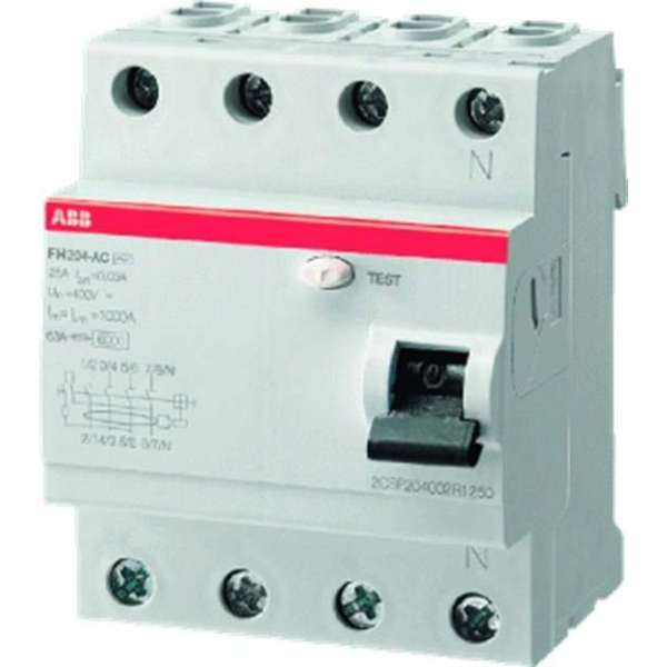 ABB aardlekschakelaar fh204a-40/0,03 ABB aardlekschakelaar fh204a-40/0,03