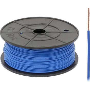 FLRY -B kabel - 1x 1,00mm - Blauw - Rol 100 meter