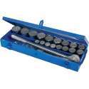 SILVERLINE Metrische en 3/4 sleutelsleutels, 21 stuks - Blauw