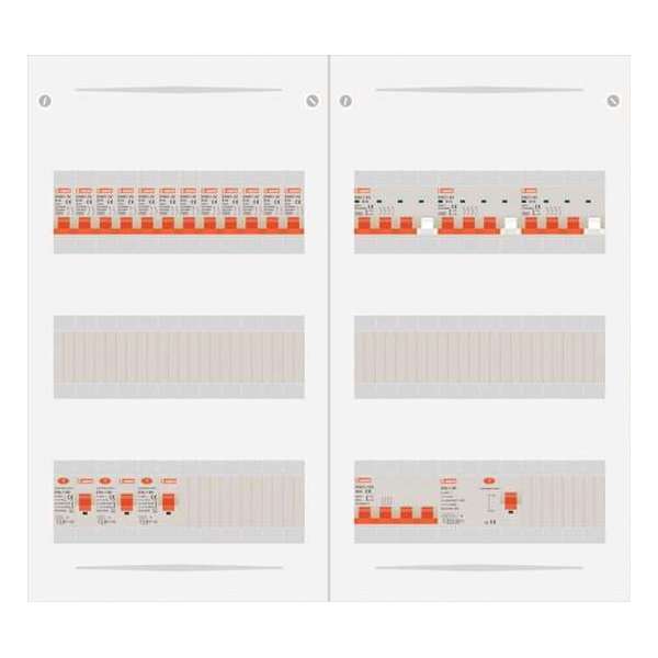 3 fase bedrijfsverdeler 63A met 12 licht groepen en 3 krachtgroepen 3 fase bedrijfsverdeler 63A met 12 licht groepen en 3 krachtgroepen